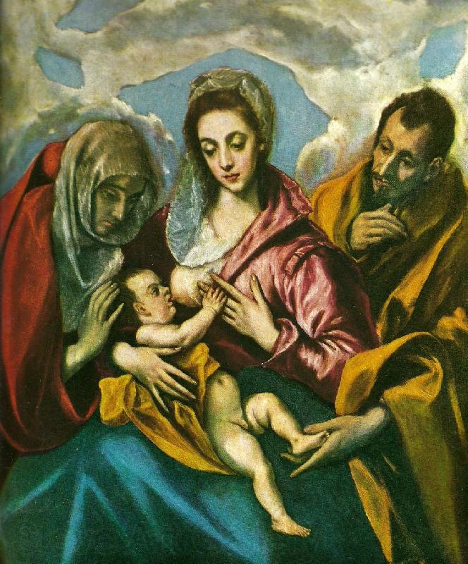 El Greco virgin with santa ines and santa tecla Norge oil painting art